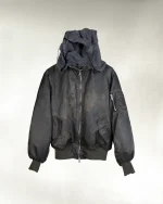 Ktwo Studios Ink Dyed Hooded Bomber V2 Jacket] (2)
