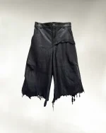 Ktwo Studios Raw Lambskin Short “onyx” [made to order] (2)
